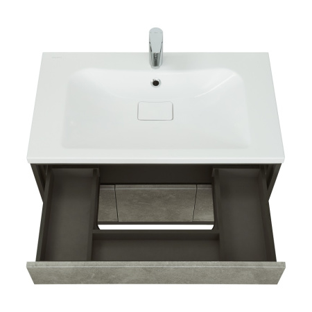 Тумба с раковиной Акватон Уэльс 80 1A267901WA6A0 авеллино грей / антрацит фото