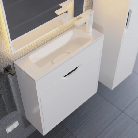 Тумба под раковину Uperwood Modul 60 2930205363 белая/графит фото