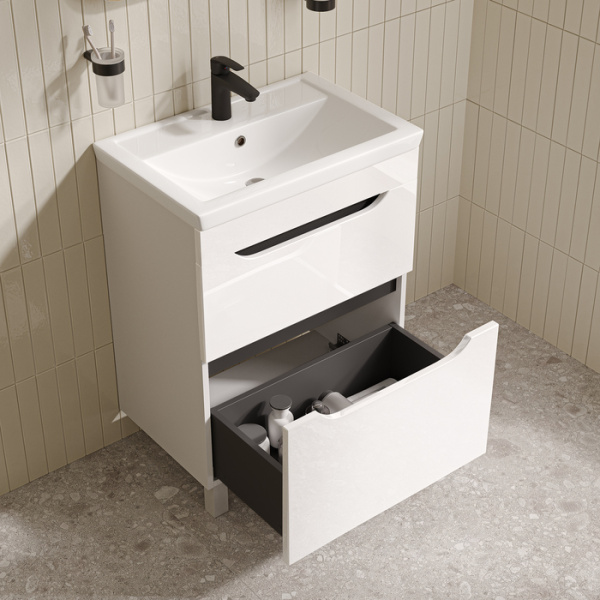 Напольная тумба с раковиной Iddis Ray RAY60WFi95K 60 см фото