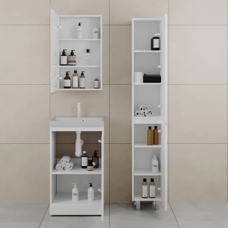 Тумба под раковину Style Line Батлер 50 СС-00002489 серая фото