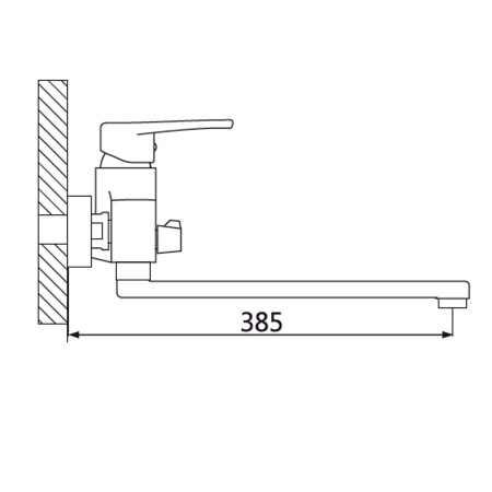 Смеситель для ванны с душем Oute T41 T4123 фото
