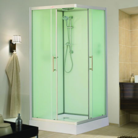 Душевая кабина Esbano ESKB80CKR (со стеклянной крышей) 80х80 фото