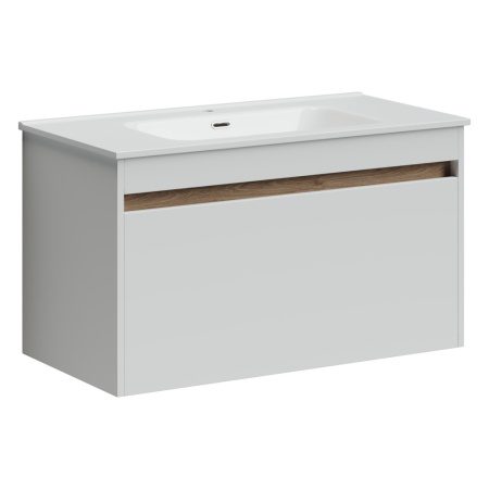 Тумба под раковину Sancos Smart SM90W белый глянец фото