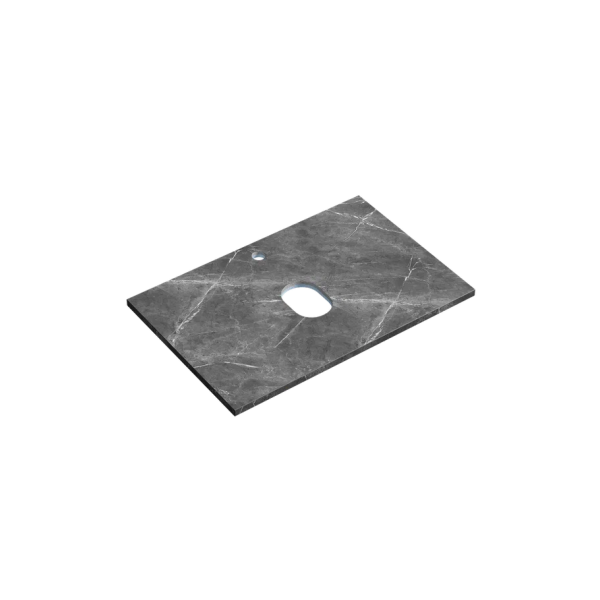 Столешница с отверстием под смеситель Sancos TT70A1X 70 см, black sky фото