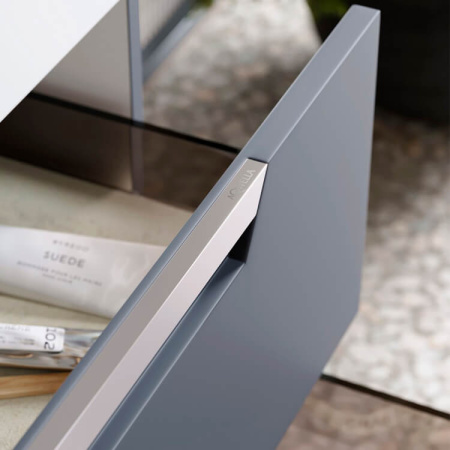 Тумба с раковиной Aqwella 5 Stars Cube CUB0109GR 90 см серый фото