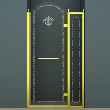 Душевая дверь Cezares Retro RETRO-B-12-120-CP-G-L 120 см золото L фото