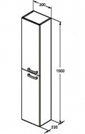 Шкаф-пенал Ideal Standard Tempo E3243WG фото
