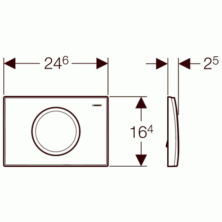 Смывная клавиша Geberit Delta 11 115.120.11.1 белая фото