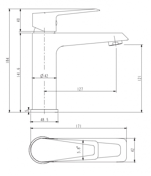Cмеситель для раковины Omnires Astoria AS5610CR фото