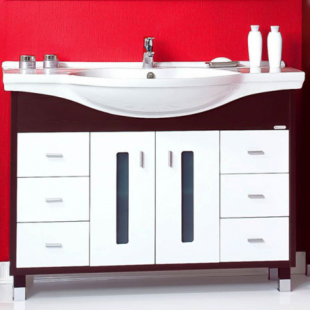 Тумба с раковиной Бриклаер Бали 120 венге фото