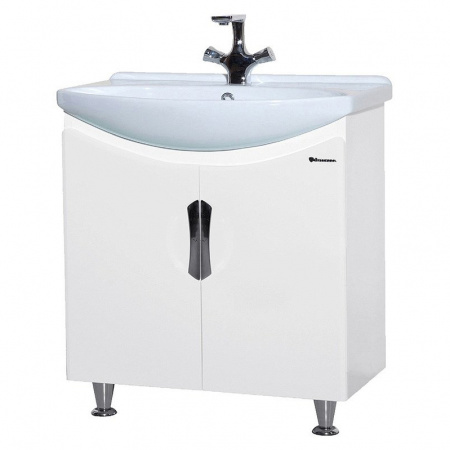 Тумба под раковину Bellezza Лагуна-65 прямая белая фото