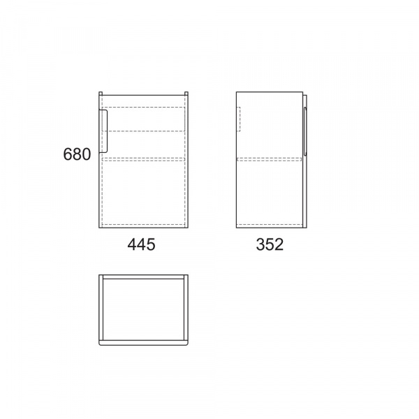 Тумба под раковину OWL 1975 Runn 50 OW07.02.00 фото