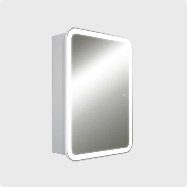 Зеркальный шкаф с подсветкой и подогревом Aquame AQM9202 60x80 фото