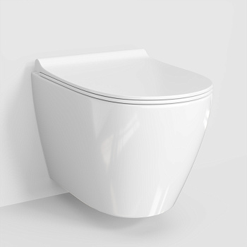 Подвесной унитаз безободковый WasserKRAFT Mindel H002.E034 с сиденьем фото