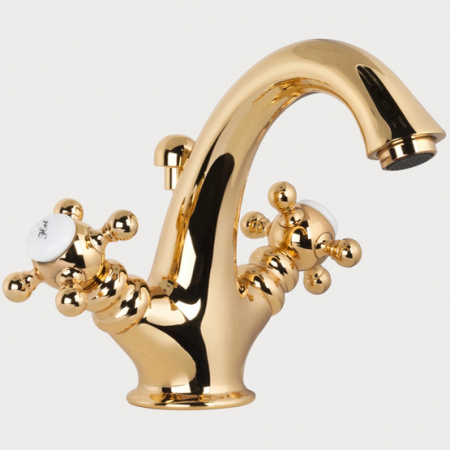 Смеситель для раковины двухвентильный Gattoni Vivaldi 1232012D0 oro фото