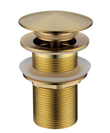 Донный клапан для раковины Boheme 612-MG Matt Gold, без перелива фото
