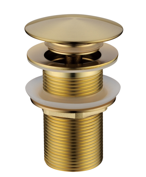 Донный клапан для раковины Boheme 612-MG Matt Gold, без перелива фото