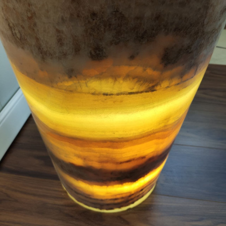 Раковина напольная из оникса Yellow ON-01346 (45*45*90) фото