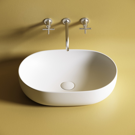 Накладная раковина Ceramica Nova Element CN6047MW 60x41 белая матовая фото