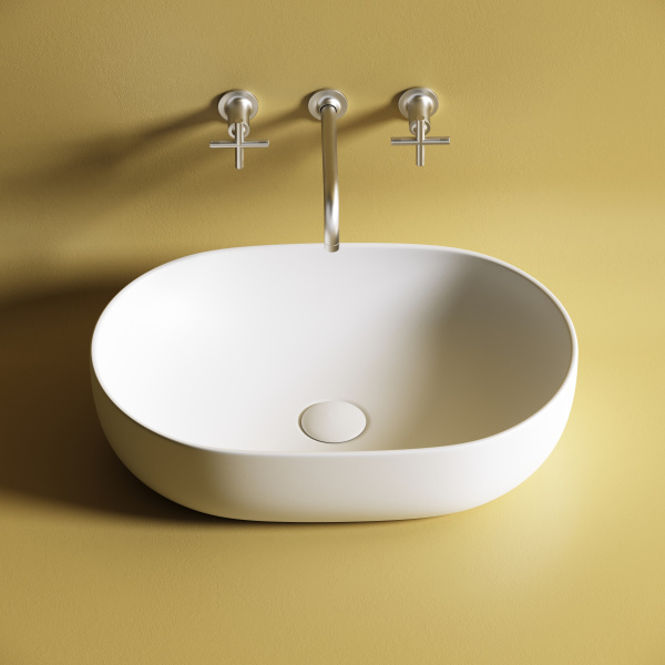 Накладная раковина Ceramica Nova Element CN6047MW 60x41 белая матовая фото