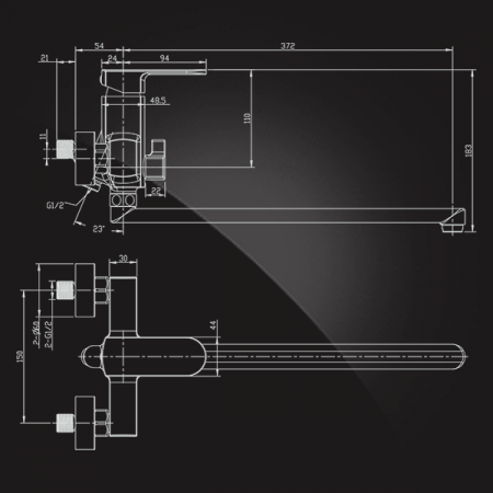 Смеситель для ванны с душем Elghansa Scarlett New 5322245 фото