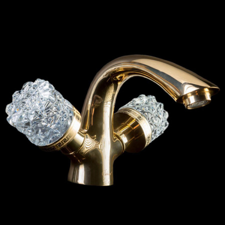 Смеситель для раковины двухвентильный Boheme Crystal 291-CRST фото