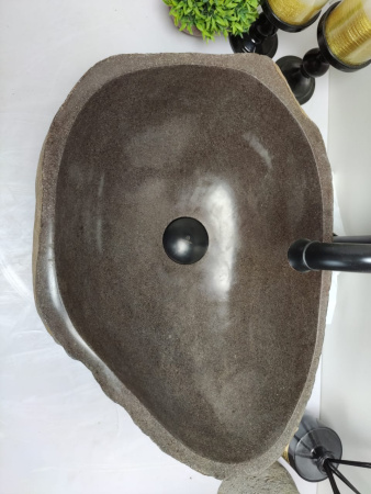 Накладная раковина из речного камня RS0486 (48*33*15) фото