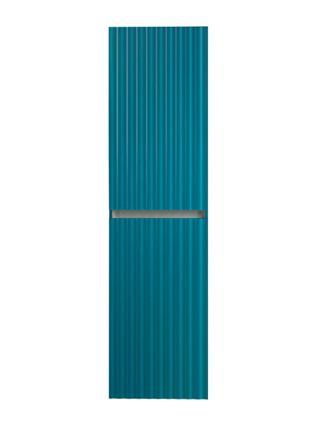 Шкаф-пенал Art&Max Elegant AM-ELEGANT-1500-2А-SO-TM-LED бирюзовый матовый, с подсветкой фото