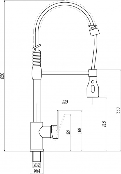 Смеситель для кухни Savol 28 S-002802H фото