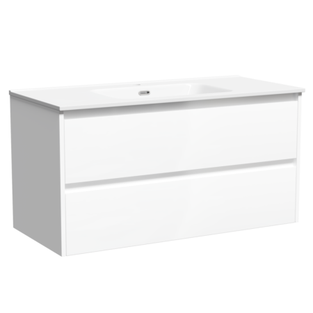 Тумба под раковину Sancos Libra LB100W белая фото