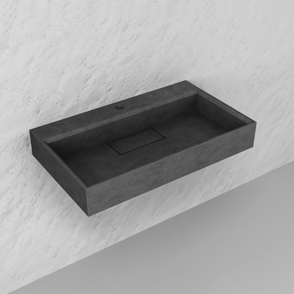 Раковина из бетона Raval Facet Fac.01.80/P/A/RL 80 см фото