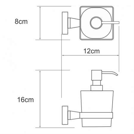 Дозатор для жидкого мыла WasserKRAFT Dill K-3999 фото