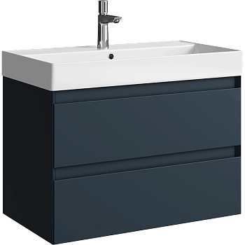 Тумба под раковину Aqwella Geometria 80 GE01082GRM серая фото