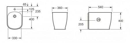 Биде напольное BelBagno Prado BB10150B фото