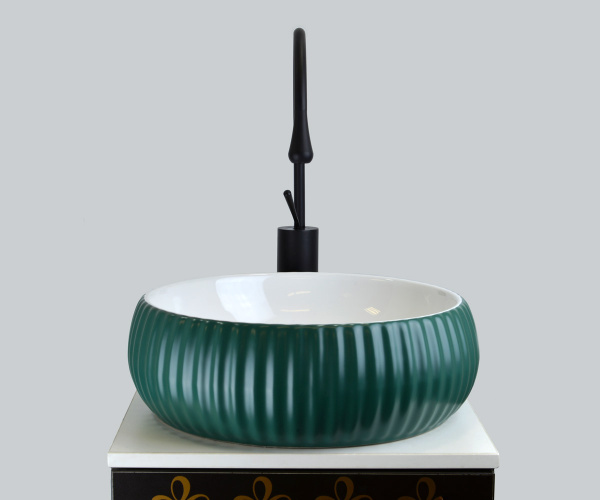 Смеситель для раковины Bronze de Luxe Scandi 9015B черный матовый фото