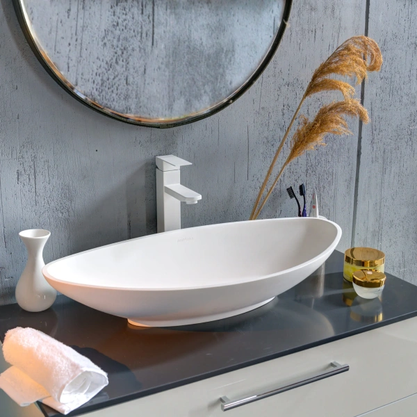 Накладная раковина Montebianco Migliore Gondola 13042 69,1х32,5 матовая фото