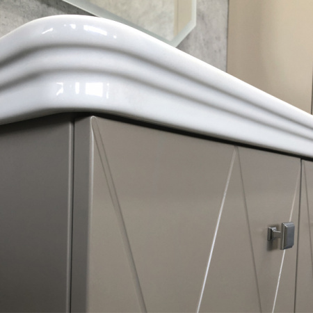 Тумба Comforty Кремона-80 латте с раковиной 50180 фото