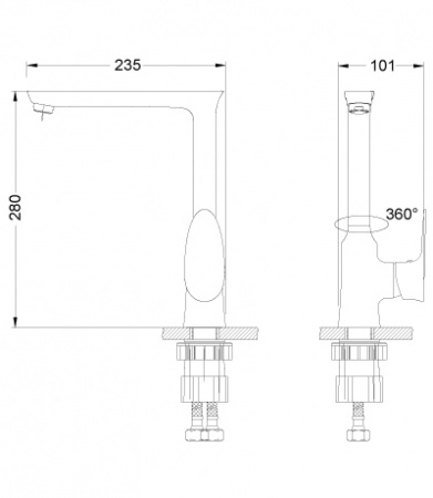 Смеситель для кухни Lemark Nero LM0205C фото
