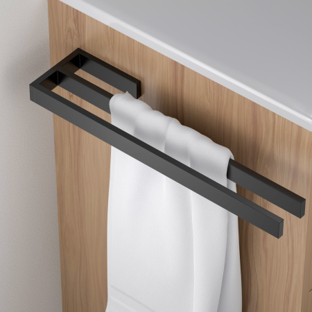 Полотенцедержатель двойной Timo Petruma 15252/03 Черный фото