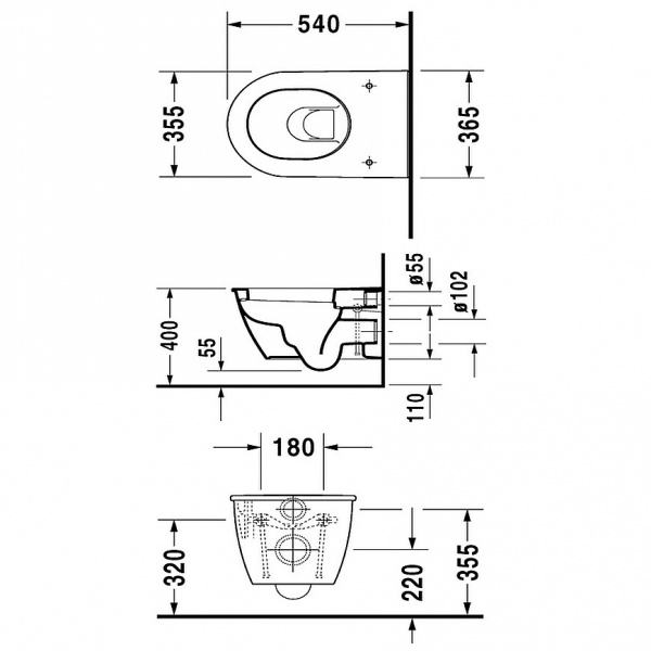 Унитаз подвесной Duravit Darling New 2545090000 фото