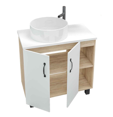 Тумба под раковину Grossman Флай 80 108001 белая фото