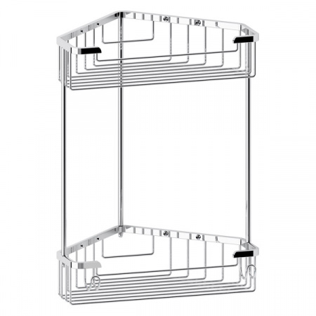 Полочка-решетка двухуровневая треугольная FBS Ryna RYN 006 23x23 см фото