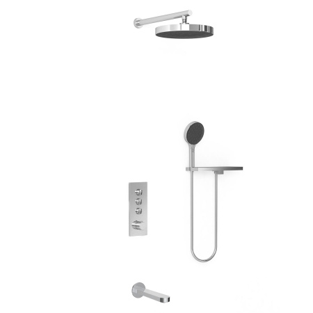 Душевая система скрытого монтажа с термостатом Vincea Inspire VSFW-433TI5RCH хром фото
