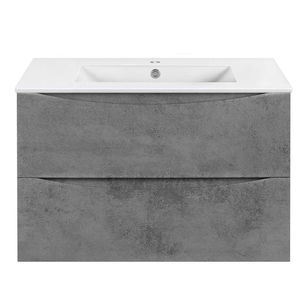 Тумба под раковину Vincea Mia Slim VMC-2MC800S1BT Beton 80 см фото