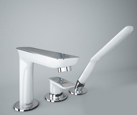 Смеситель на борт ванны на 3 отверстия Hansgrohe PuraVida 15432400 фото