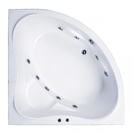 Ванна акриловая с гидромассажем Bas Мега 160х160 фото