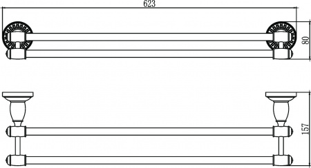 Полотенцедержатель Savol 66C S-606648C фото
