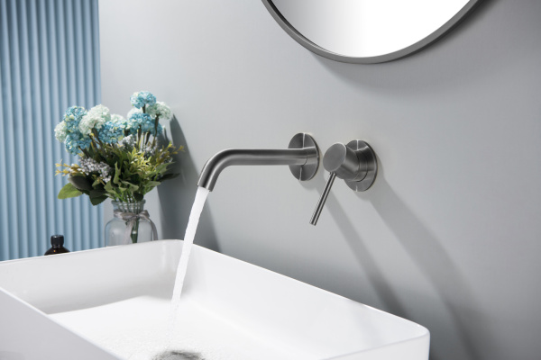 Настенный смеситель для раковины Timo Saona 2372/18SM Черное золото фото