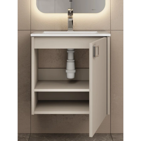 Тумба под раковину Uperwood Aurora TAurora50cm бежевая матовая фото