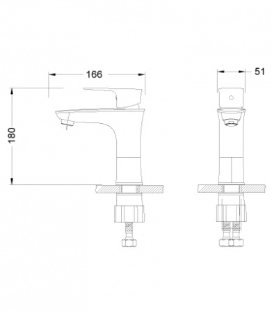 Смеситель для раковины Lemark Nero LM0206C фото